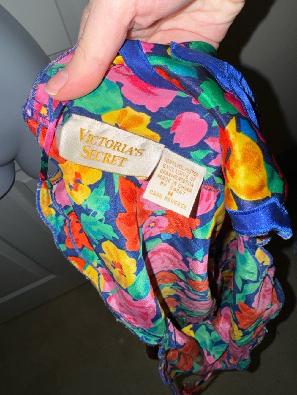 Vintage 90s Victoria Secret floral midi slip dress - Picture 6 of 6